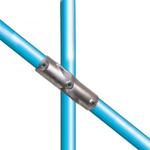 Two Socket Cross Tube Clamp With Adjustable Centre - 30 to 45 Degree