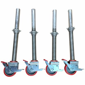 Alloy Tower Adjustable Legs + Castors Set (Industrial)